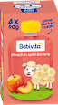 Quetschie Kinderspass Pfirsich in Apfel Banane ab 1 Jahr (4x90 g) Bebivita