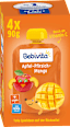 Quetschie Kinderspass Apfel-Pfirsich-Mango ab 1 Jahr (4x90 g) Bebivita
