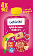Quetschie Apfel-Banane-Himbeere mit Keks, ab 1 Jahr (4x90 g) Bebivita