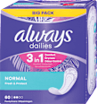 Ščitniki perila dailies Normal Fresh & Protect, veliko pakiranje  always