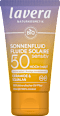 Sonnenfluid Sensitiv Gesicht & Dekolleté LSF 50 lavera NATURKOSMETIK