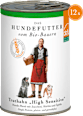 Nassfutter Hund, sensitive mit Bio Truthahn, Multipack (12x410 g) Defu