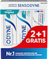 Zahnpasta Set MultiCare Original 2 +1 Gratis Sensitivität & Zahnfleisch Sensodyne