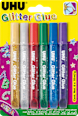 Glitter Glue Tube (6x10ml) UHU