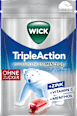Bonbon, Triple Action mit Menthol, gefüllt, zuckerfrei Wick