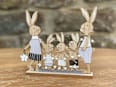 Holzaufsteller, Hasenfamilie Dekorieren & Einrichten