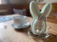 Eierwärmer, Hase mit Schleife & Nase, mint Dekorieren & Einrichten