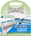 Férfi borotvabetét, Quattro Titanium Sensitive WILKINSON SWORD