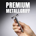 Rasierhobel, Barber´s Style The Edger mit Ersatzklingen WILKINSON SWORD