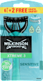 Jednorazowe maszynki do golenia XTREME3 SENSITIVE 6+2  WILKINSON SWORD