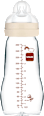 Babyflasche aus Glas Feel Good matt, creme, von Geburt an, 260 ml  mam