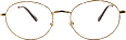 dioptrické brýle na čtení +2,5 Dp, zlaté visiomax