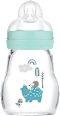 Babyflasche aus Glas Feel Good matt, mint, von Geburt an, 170 ml  mam