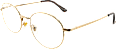 Fertig-Lesebrille Vollrand gold + 2,00 Visiomax
