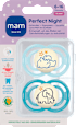 Schnuller Perfect Night Silikon, blau, 6-16 Monate  mam