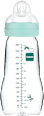 Babyflasche aus Glas Feel Good matt, grün, von Geburt an, 260 ml  mam
