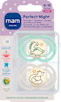 Schnuller Perfect Night Silikon, mint/creme, 6-16 Monate mam
