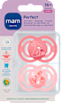 Schnuller Perfect Silikon pink/rosa, ab 16 Monaten mam