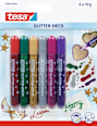Glitzerkleber Glitter-Deco 6er Packung sortiert 6 x 10 g  tesa