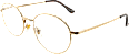Fertig-Lesebrille Vollrand gold + 3,50 Visiomax