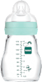 Babyflasche aus Glas Feel Good matt, mint, von Geburt an, 170 ml  mam