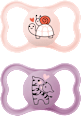 Schnuller Supreme Silikon, rosa/lila, ab 16 Monaten mam