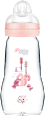Babyflasche aus Glas Feel Good matt, rosa, von Geburt an, 260 ml  mam