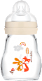 Babyflasche aus Glas Feel Good matt, creme, von Geburt an, 170 ml  mam