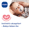 Schnuller Original Night blau/grau 6-16 Monate mam