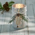 Kerzenhalter aus Glas, silber (12 cm) Dekorieren & Einrichten