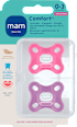 Schnuller Comfort Silikon pink/lila 0-3 Monate mam