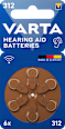 Batterien für Hörgeräte 312 Varta