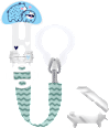 Schnullerband Clip it! & Cover blau/grün mam