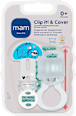 Schnullerband Clip it! & Cover blau/grün mam