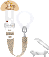 Schnullerband Clip it! & Cover, beige mam