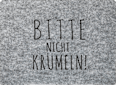 Platzset "Bitte nicht krümeln" aus Filz in grau keine Marke