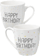 Kaffeebecher Jumbo Happy Birthday mit Punkten BOLTZE