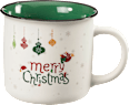 Kaffeebecher "merry Christmas", grün Dekorieren & Einrichten