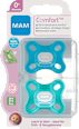 Schnuller Comfort Silikon, blau/türkis, von Geburt an mam