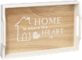 Holztablett "HOME is where the HEART is" Dekorieren & Einrichten