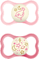 Schnuller Supreme Night Silikon, rosa/pink, 6-16 Monate mam