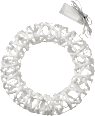 Kranz, beleuchtet, weiß-silber Dekorieren & Einrichten