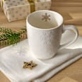 Kaffeebecher, Schneeflocke, weiß (350 ml) Dekorieren & Einrichten