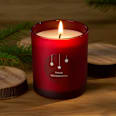 Duftkerze im Glas "Frohe Weihnachten", rot Dekorieren & Einrichten