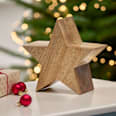 Holzstern, braun Dekorieren & Einrichten