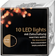 LED Lichterkette, Sterne, silber (10er) Dekorieren & Einrichten