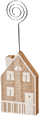 Kartenhalter, Holzhaus, natur-weiß Dekorieren & Einrichten