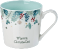 Kaffeebecher "Merry Christmas", weiß-mint Dekorieren & Einrichten