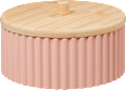 Schmuckdose aus Holz mit Spiegel, altrosa (15x15x9cm) Dekorieren & Einrichten