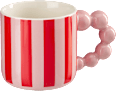 Kaffeebecher mit Bubble-Griff, rot/rosa Dekorieren & Einrichten